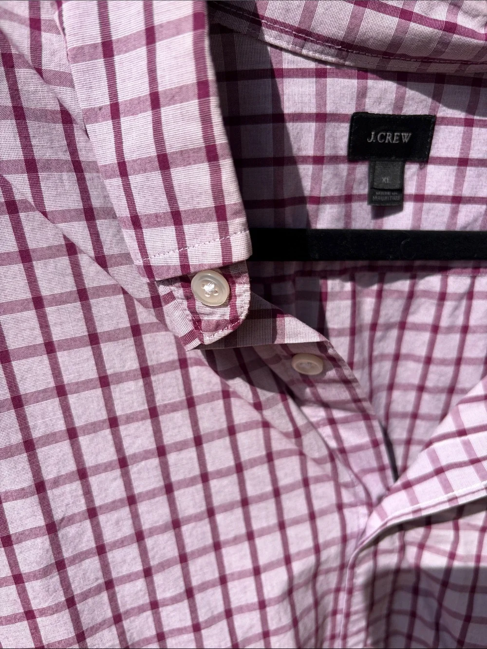 J. Crew Plaid Button-Down Shirt Mens XL
